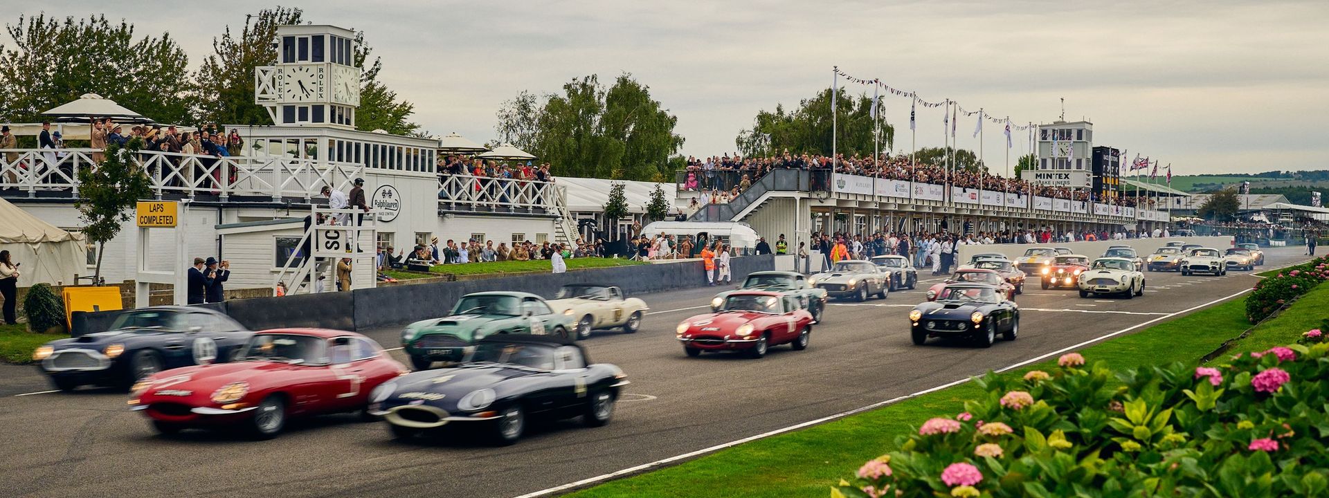 Retro racers make a splash at the Goodwood Revival.