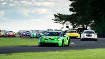 Porsche Carrera Cup GB racing at Croft