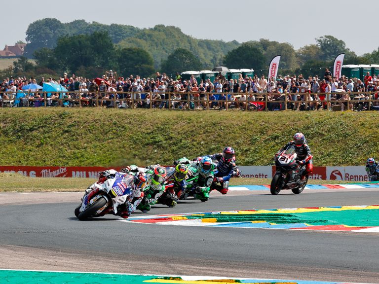 BSB riders at the chicane