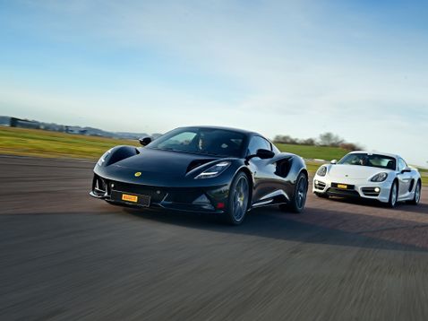 Lotus Emira and Porsche Cayman