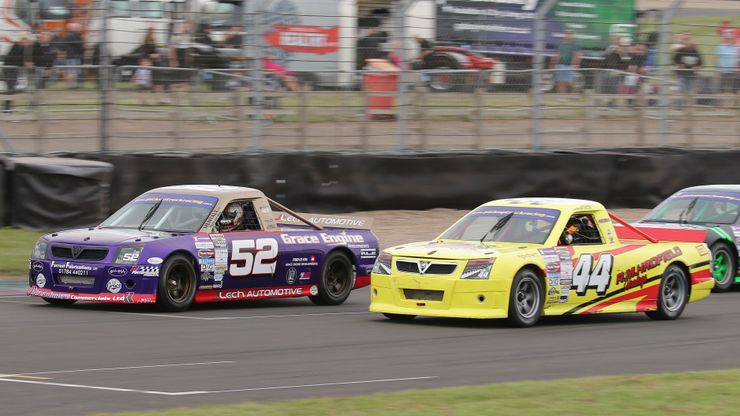 Pickup trucks on track