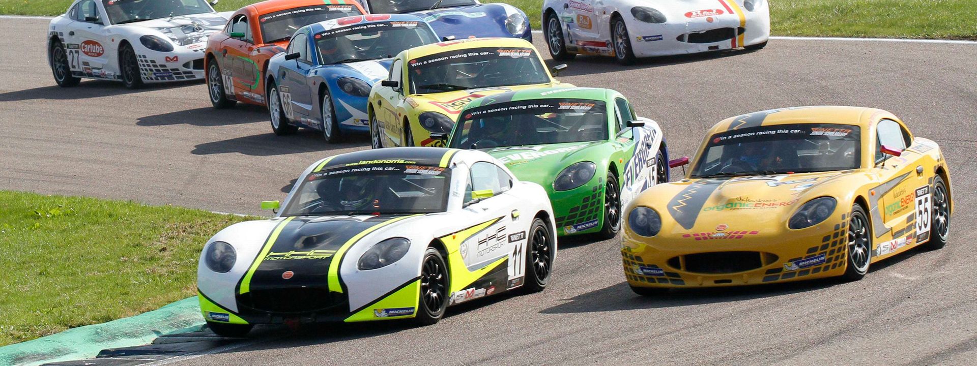 BRSCC cars on track