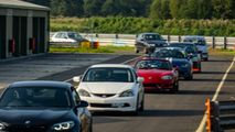 Cars on track