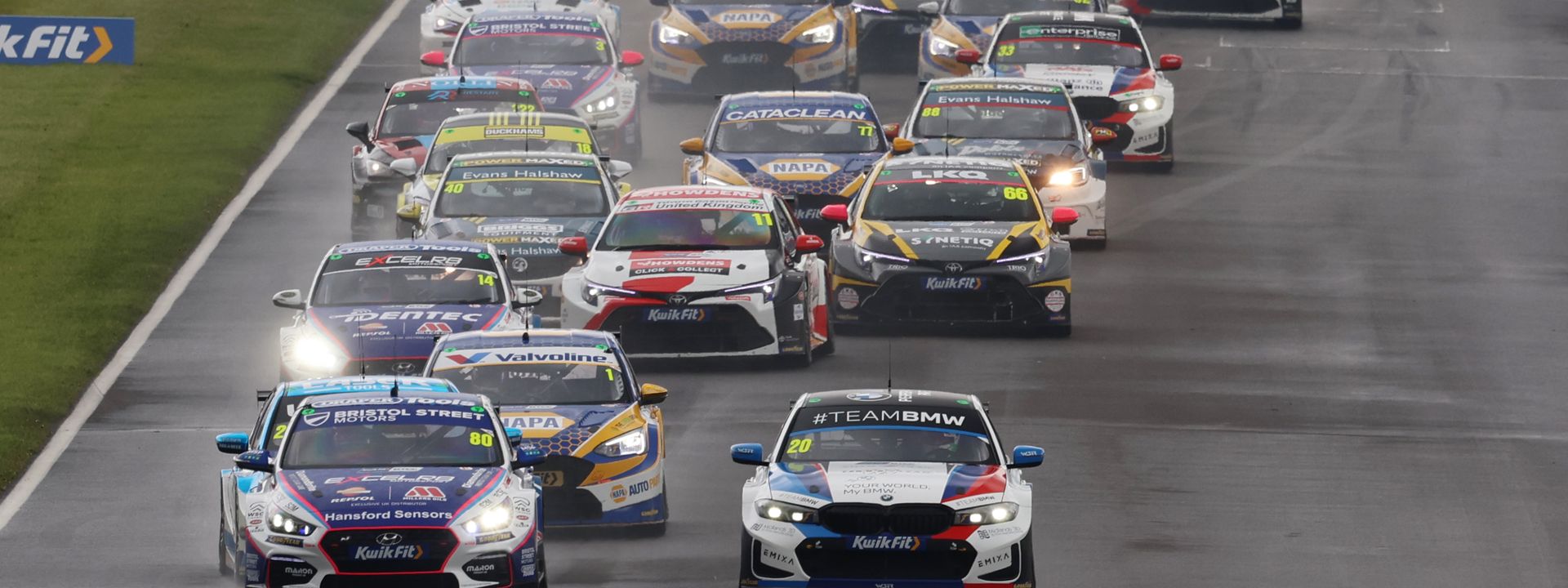Tom Ingram and Aiden Moffat share wins at blockbuster BTCC opener.