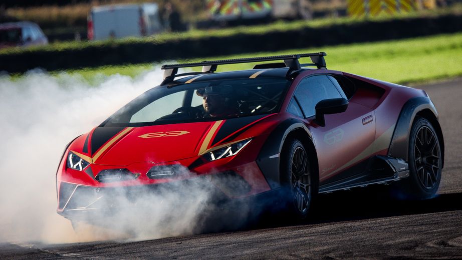 Supercars in action