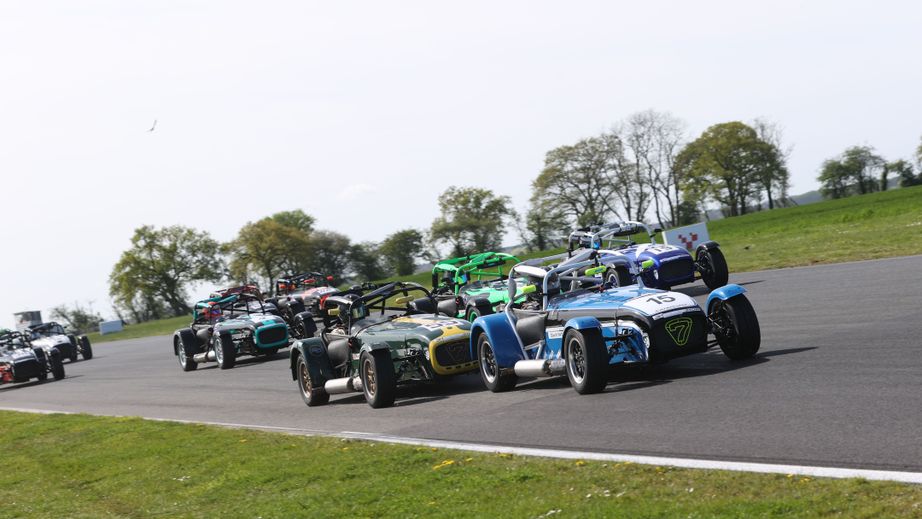 Caterhams on track