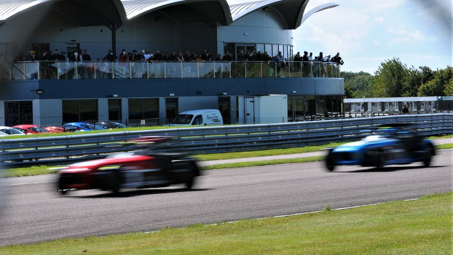 First corner at Thruxton