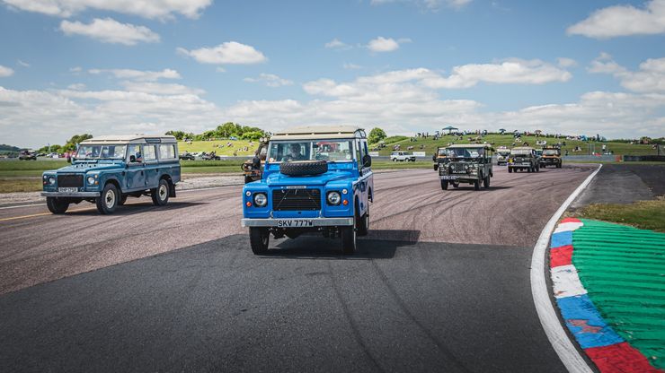 Land Rover Track Parade at Thruxton Circuit