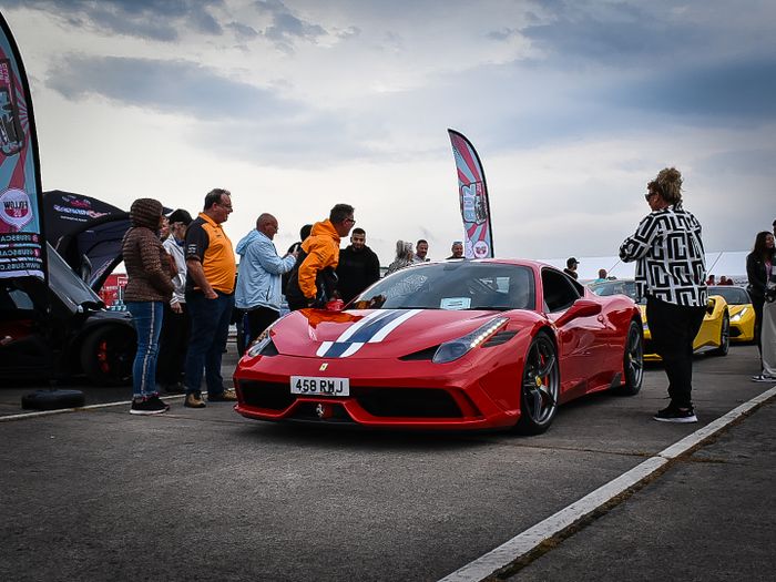 Red Ferrari at Pembrey
