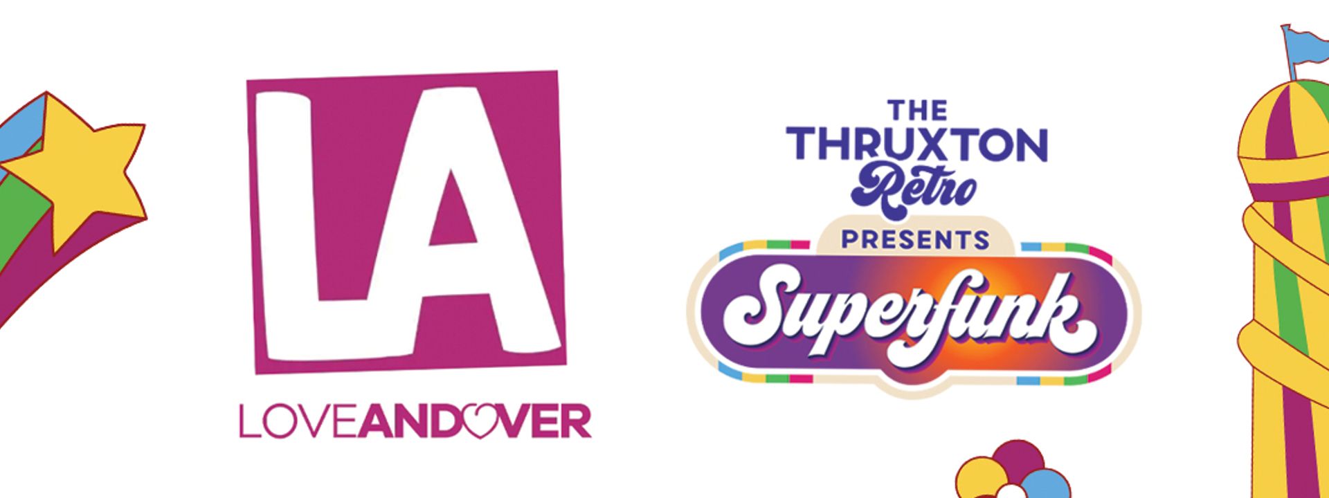 Love andover and Thruxton Retro logos