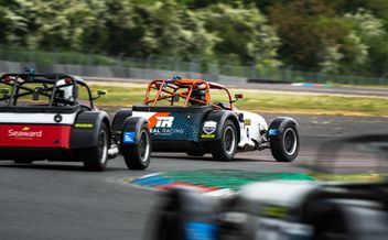 Caterhams on track