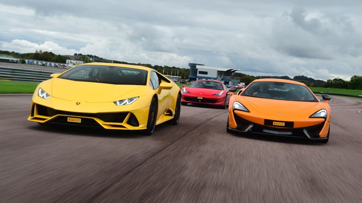 Ferrari, Lamborghini and McLaren