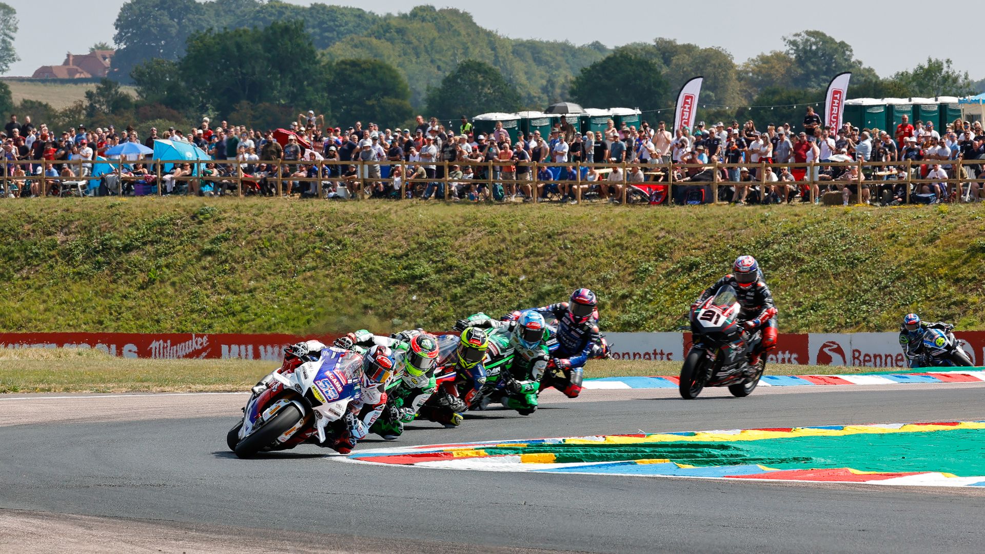 BSB riders at the chicane