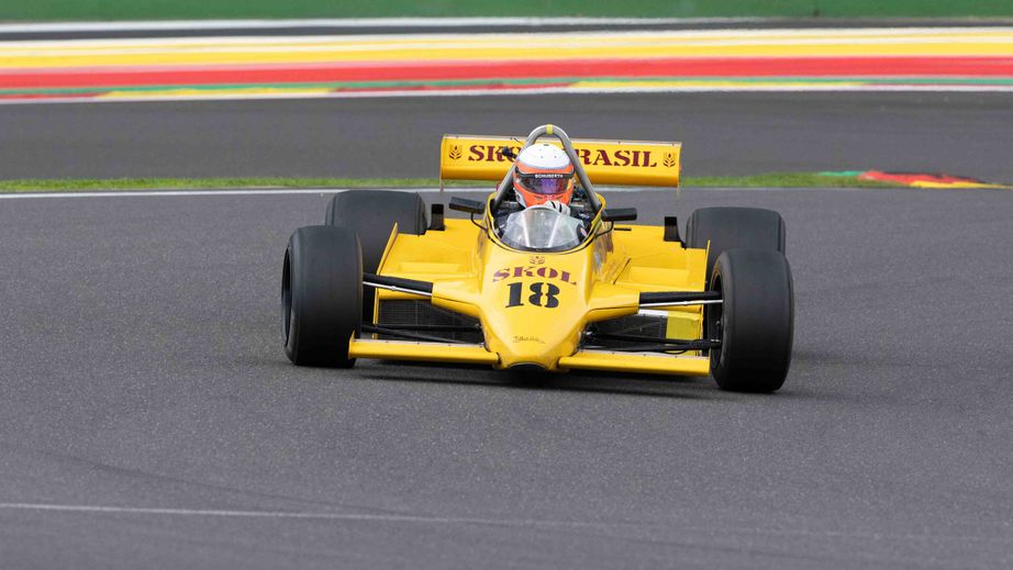 F1 car on track