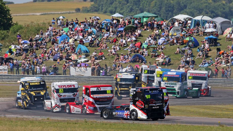 British Trucks through the complex at Thruxton