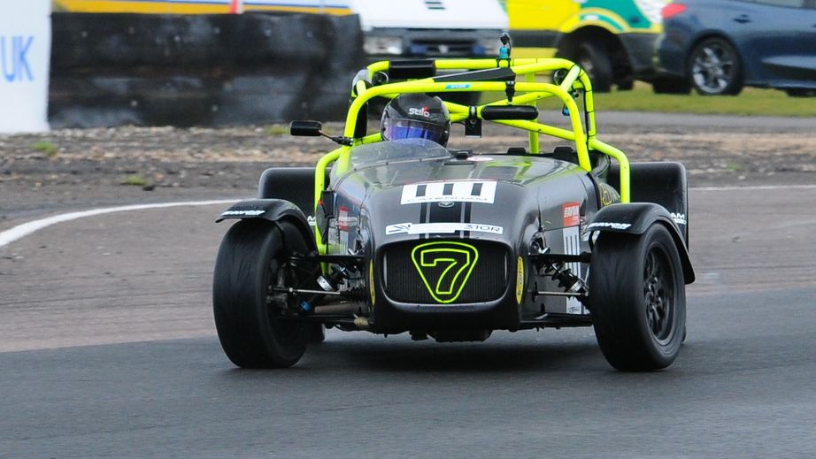 Sliding Caterham at Thruxton