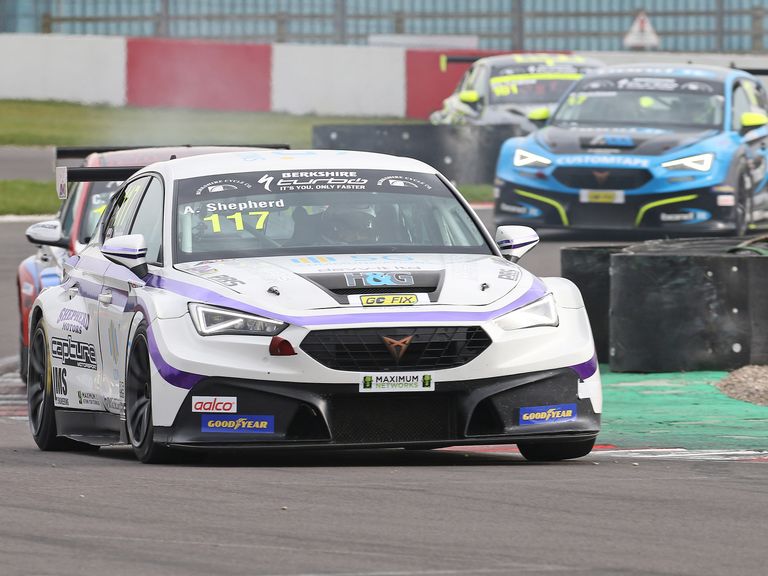 Adam Shepherd Car on track