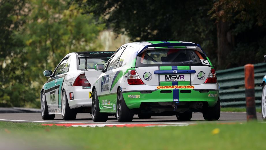 MSVR cars on track