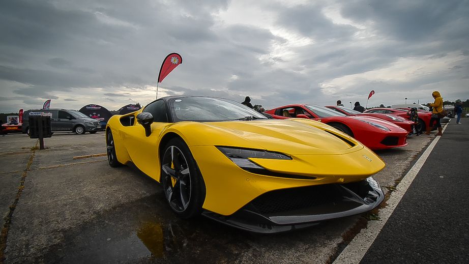 Ferrari and Alpine at Thruxton