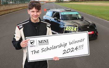 Albert Webster wins inaugural Vertu MINI CHALLENGE Scholarship.