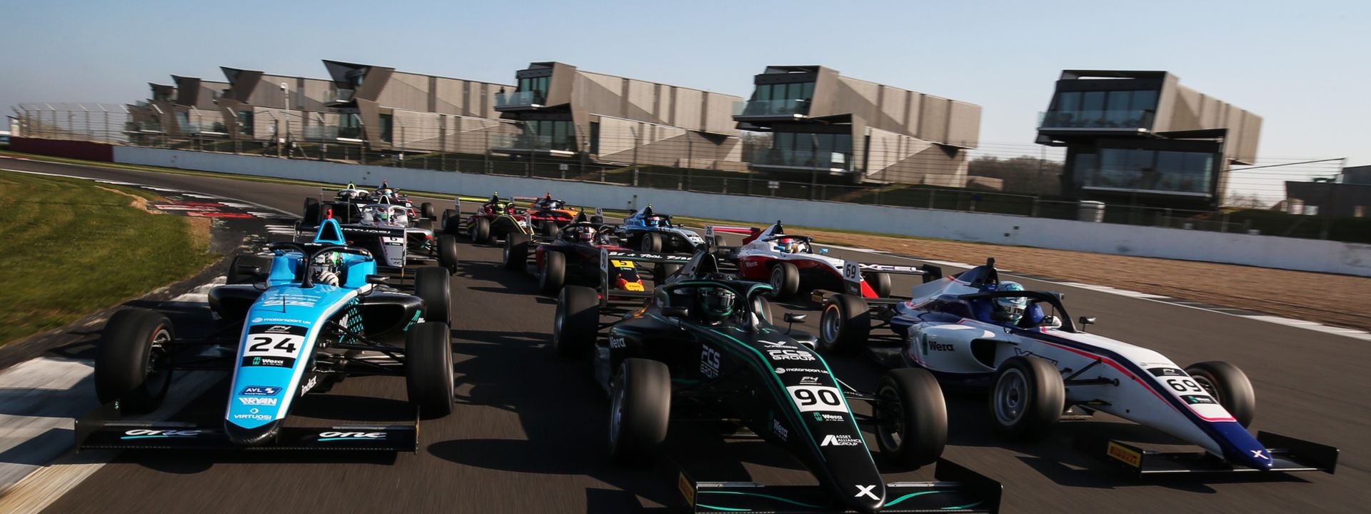 British F4 races into new season at Donington Park.