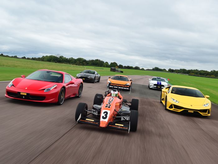 Cars on track at Thruxton