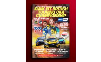 2025 Croft BTCC race programme cover