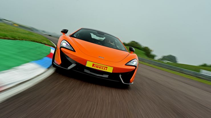McLaren 570S at Croft Circuit